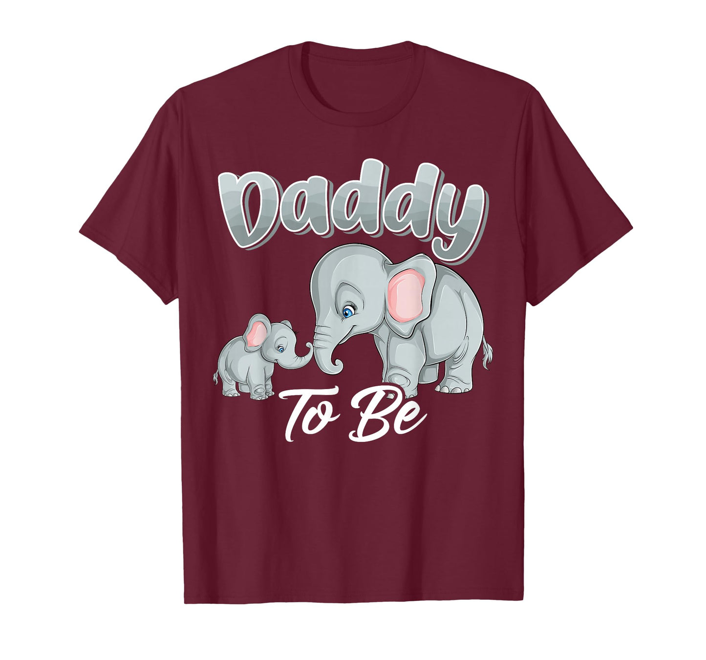 Soon Daddy To Be Elephants For Baby Shower Gender Reveal Men T-Shirt