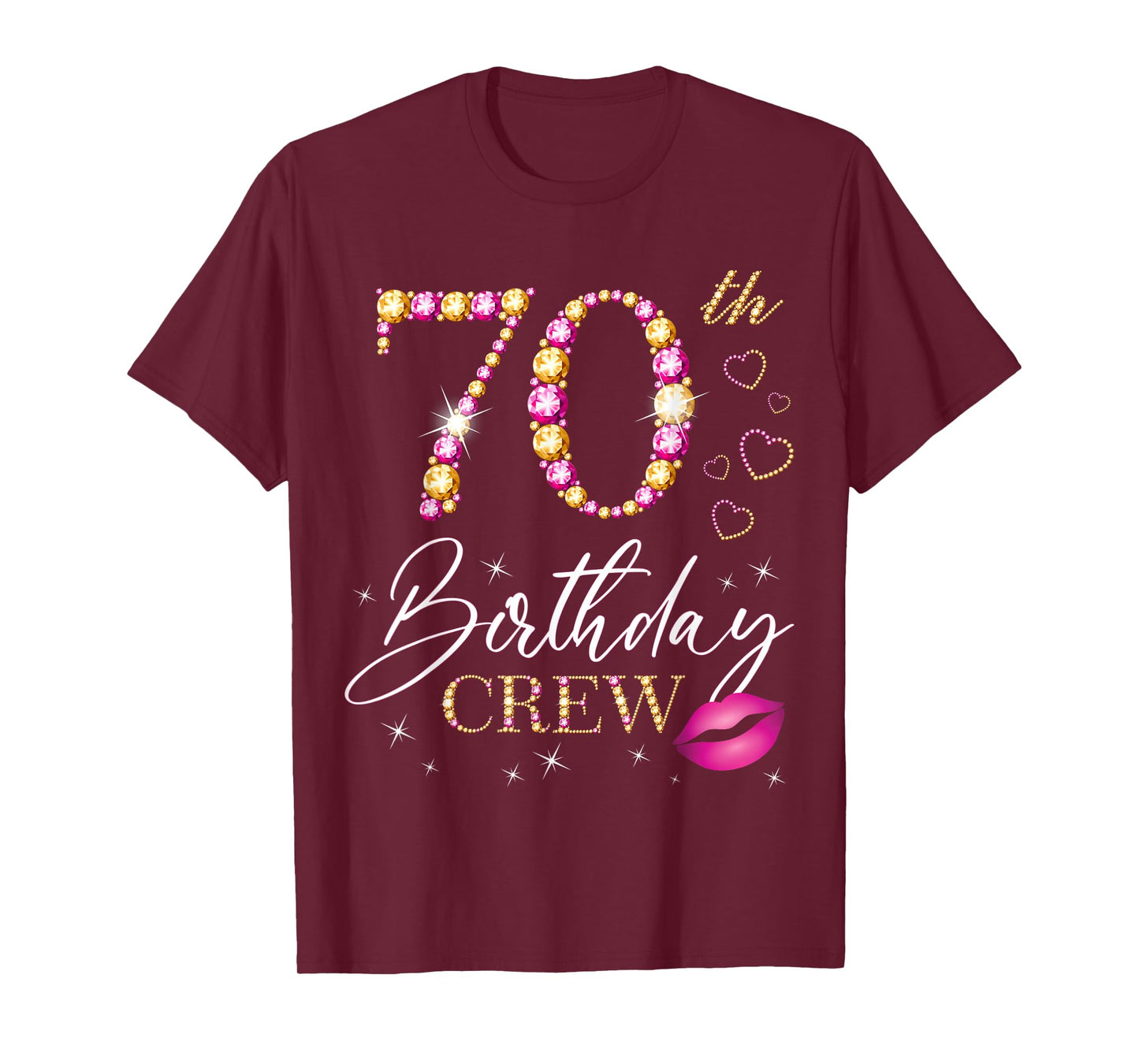 70th Birthday Crew 70th Birthday Squad 70 Years Old Bday T-Shirt