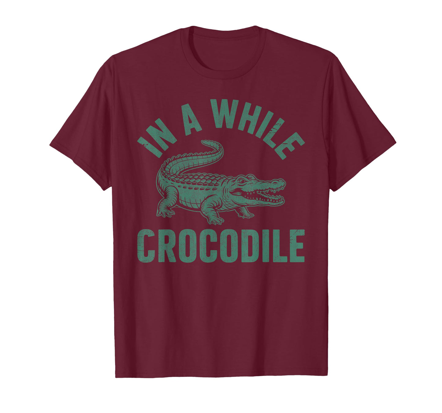 In A While Crocodile Funny Crocodile Lovers Vintage Gator T-Shirt