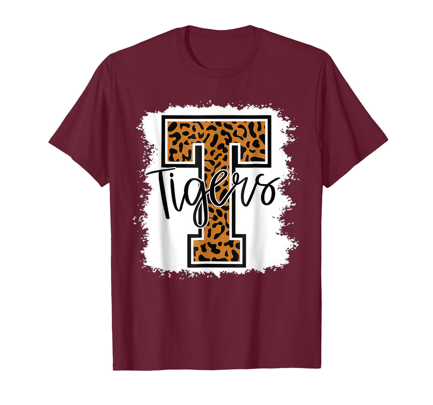 Tigers Swash School Spirit Orange Black T Shirt T-Shirt