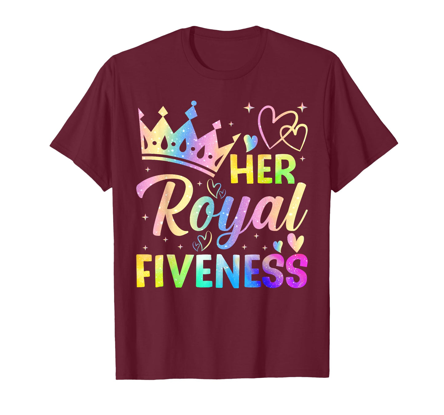 Her Royal Fiveness 5th Birthday 5 Years Old for Girls T-Shirt