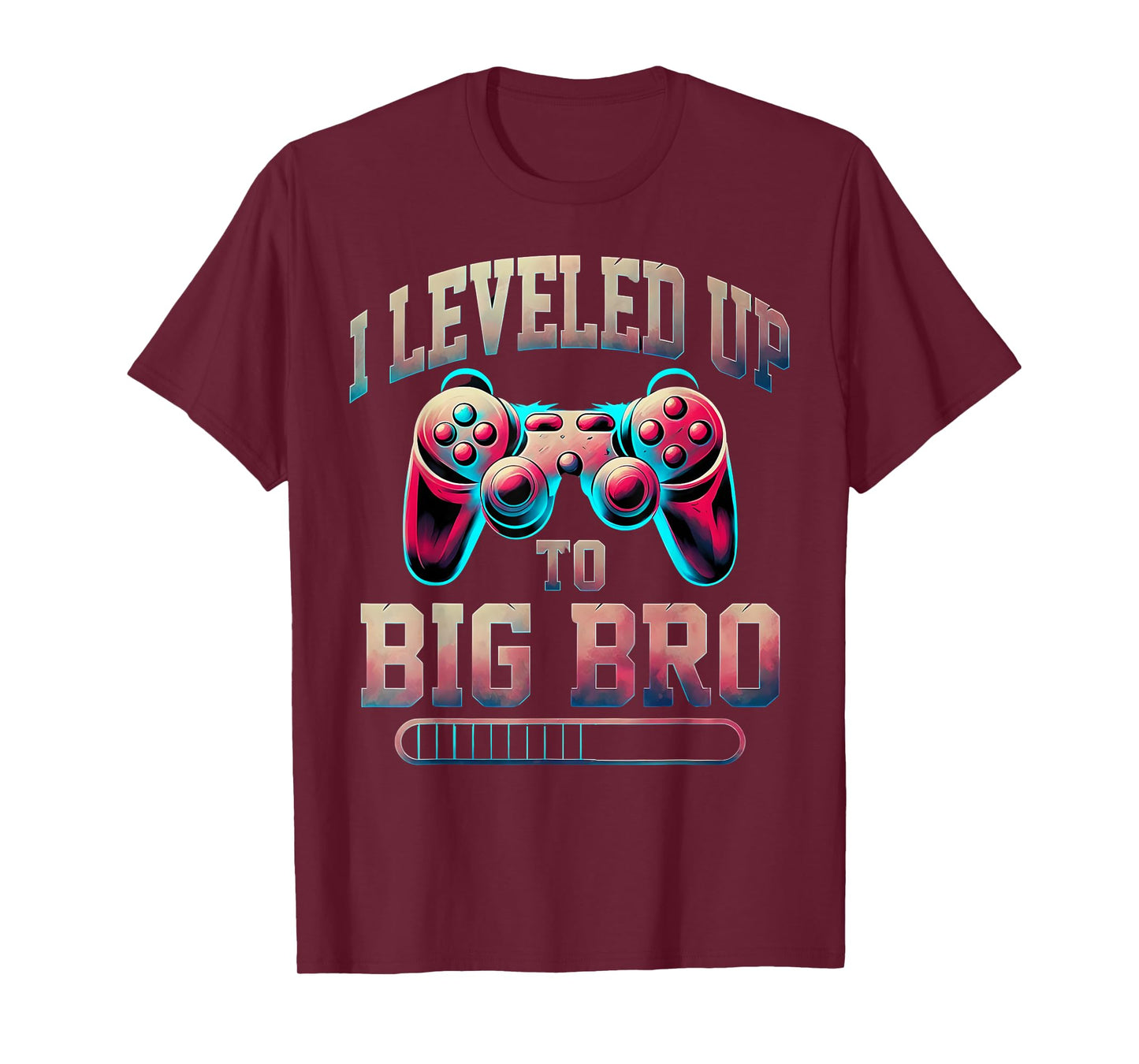 I Leveled Up to Big Bro Funny Gamer Big Brother T-Shirt