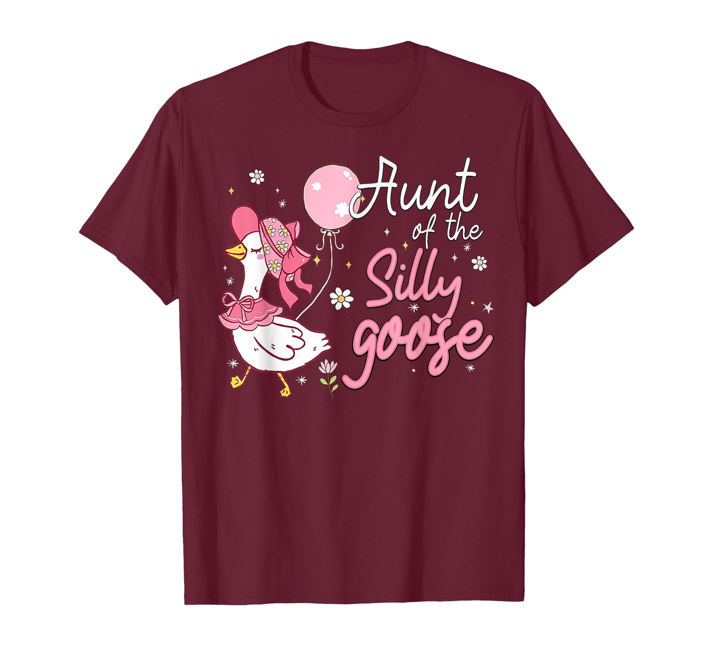 One Silly Goose Auntie 1st First Birthday Family Matching T-Shirt
