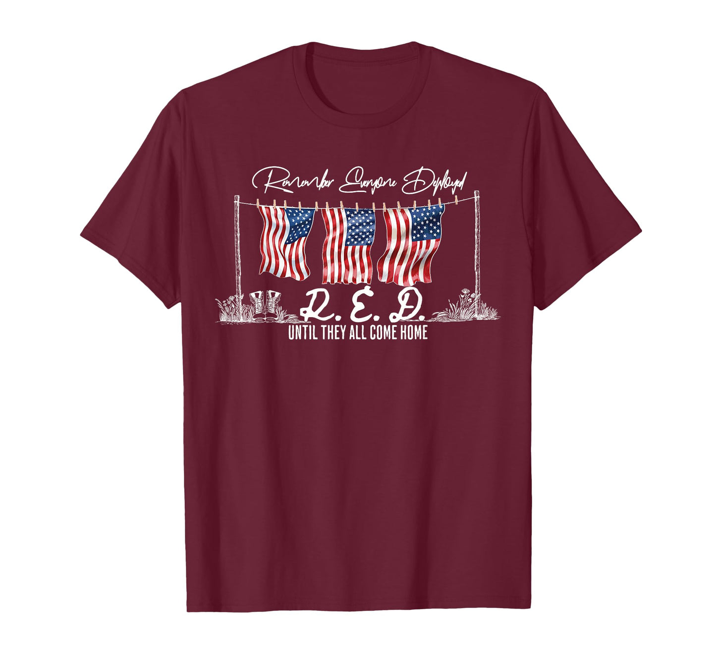 Red Friday Remember Everyone Deployed for Women Men Kid Wife T-Shirt