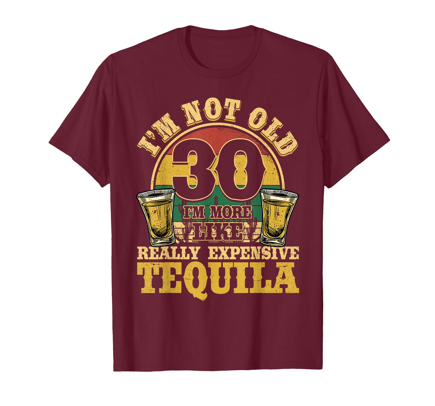 30 Years Old Tequila Mexican 30th Birthday Tequila Drinker T-Shirt
