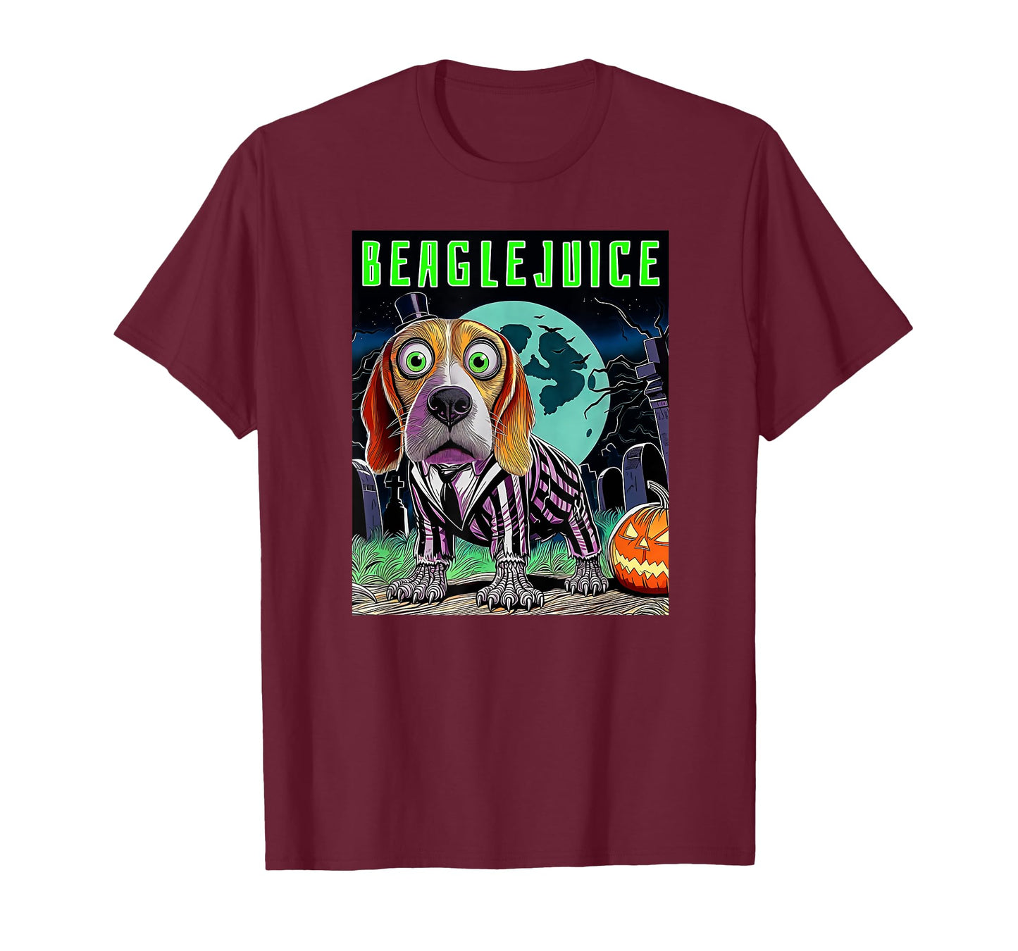 Halloween Beaglejuice Beagle Fun Dog Breed Owners Costume T-Shirt