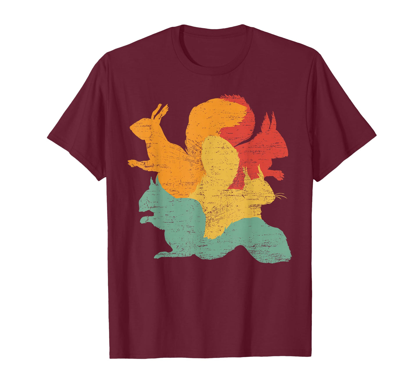Vintage Squirrels Funny Forest Animal Rodent Lovers Outfit T-Shirt