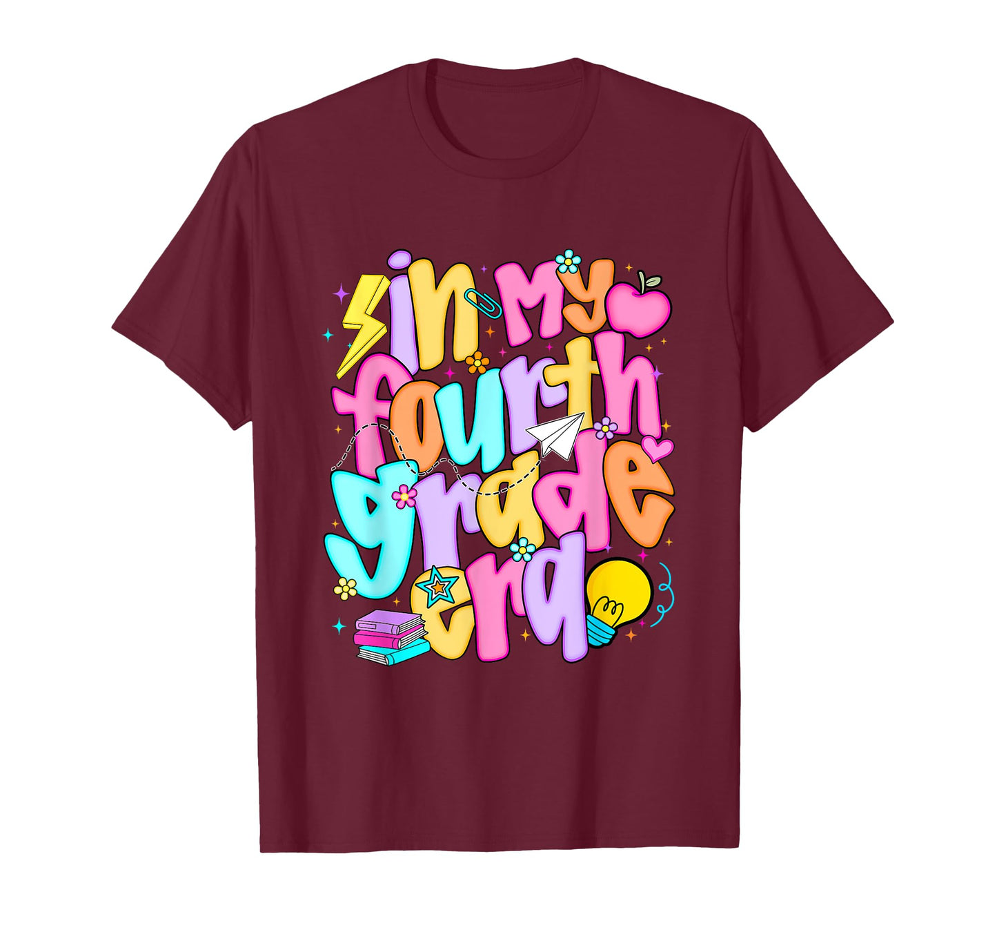 In My Fourth Grade Era Preppy Back To School Teachers Kids T-Shirt