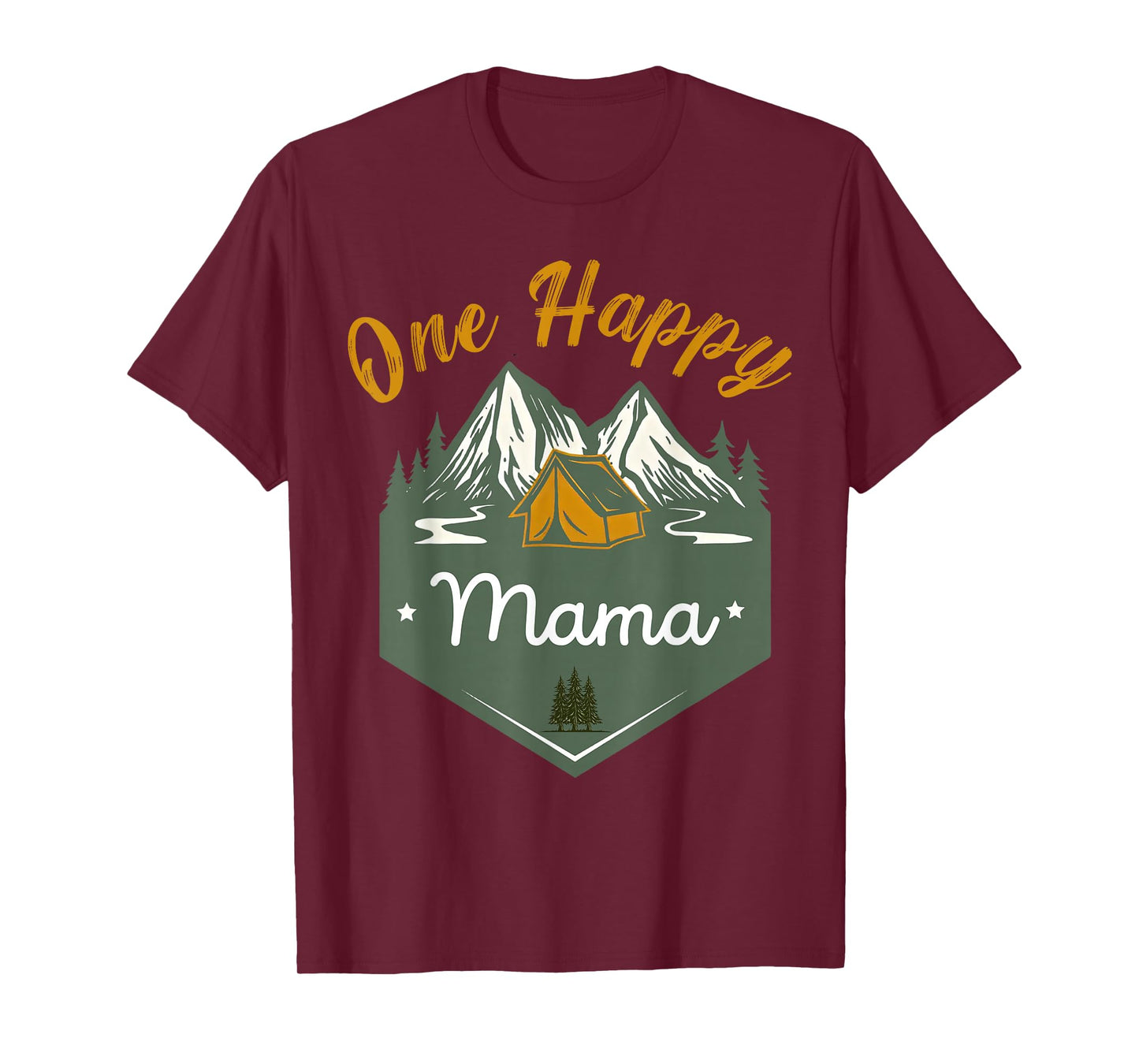 One Happy Mama of The Camper First Birthday Boy Girl Camping T-Shirt