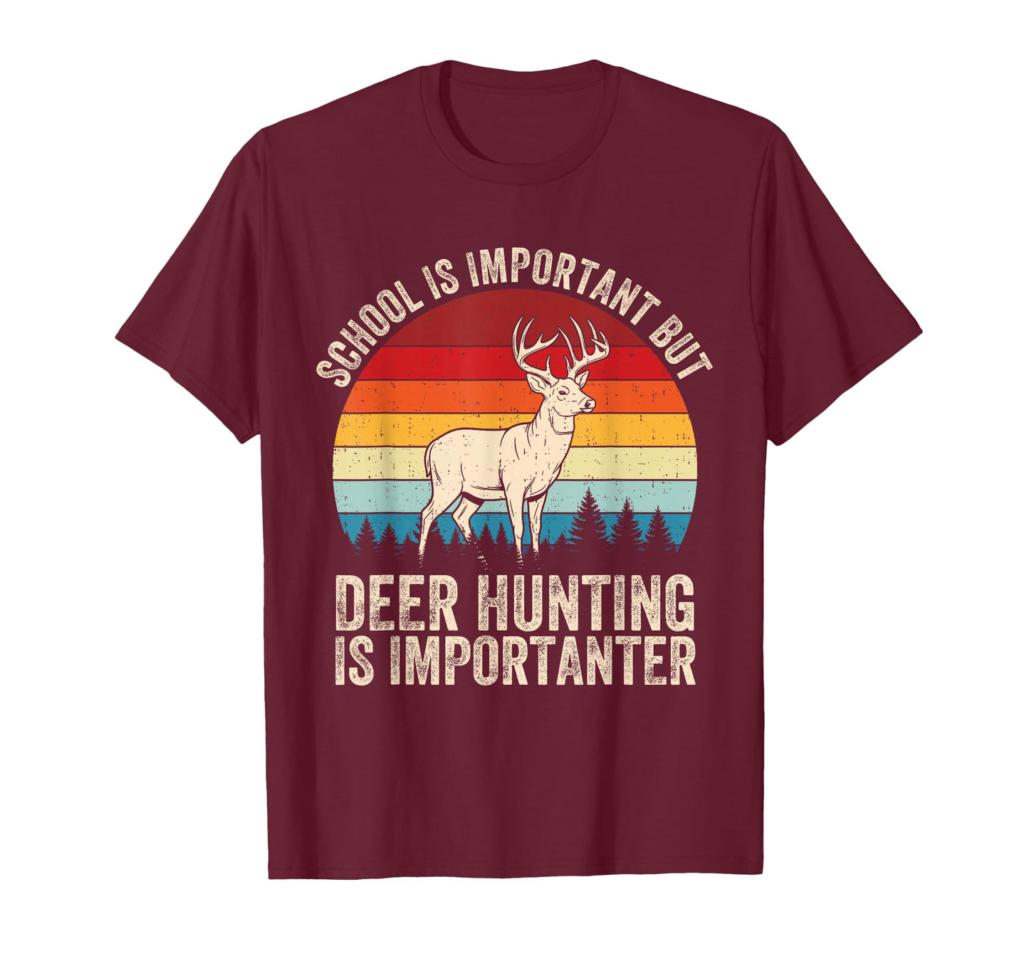 Deer Hunting Wildlife Forest Hunter Animal Lover Men Boy Kid T-Shirt