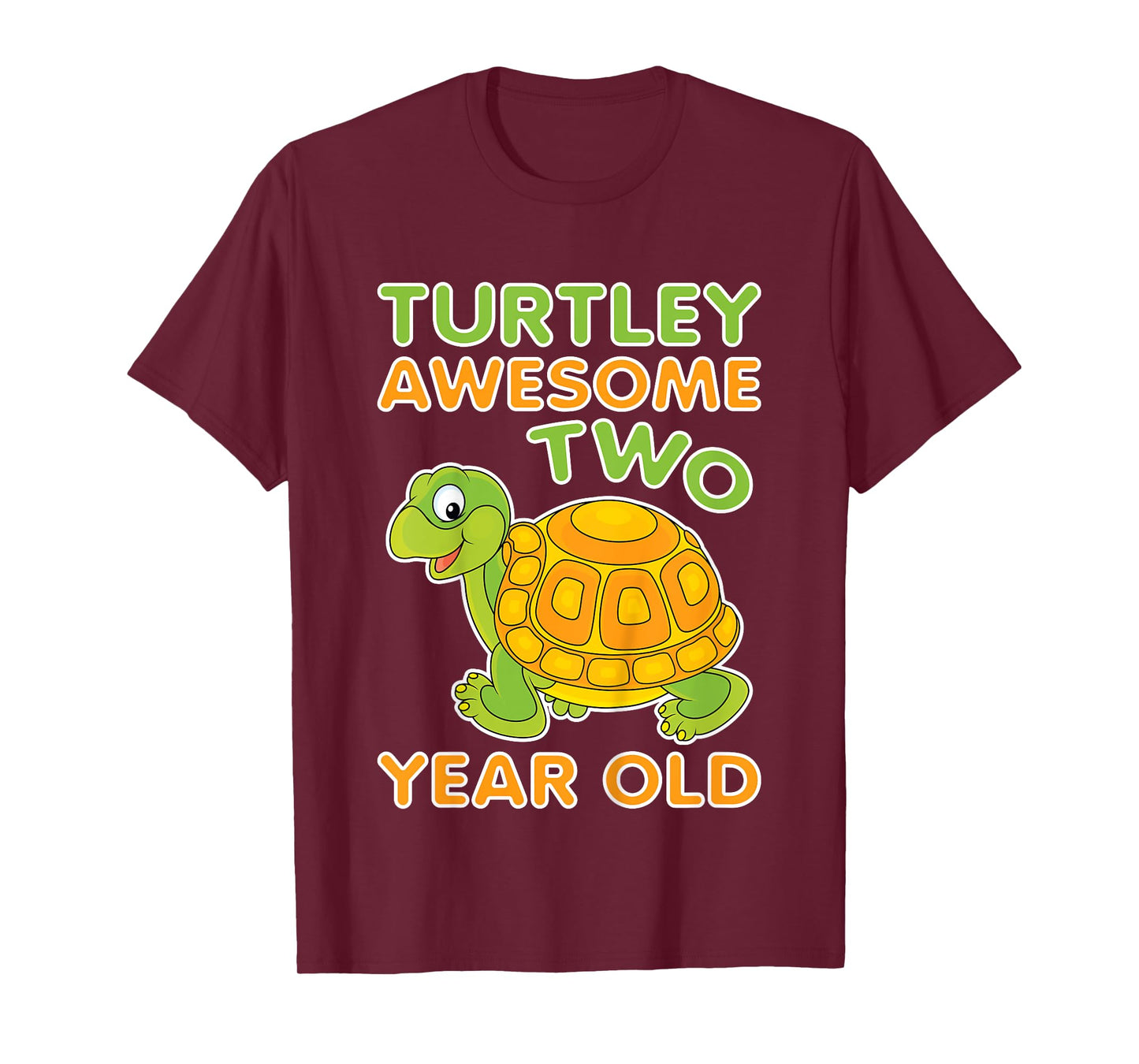 Turtley Awesome Two Year Old Kids 2nd Birthday Turtle T-Shirt