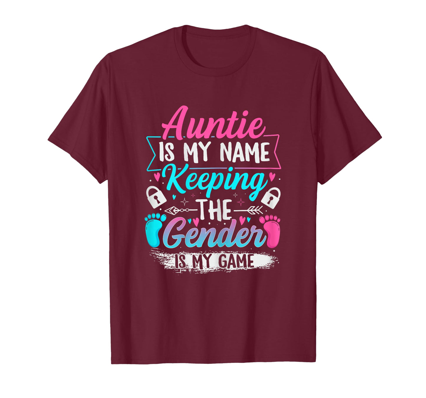 Gender Reveal Design for a Keeper of the Gender Aunt T-Shirt