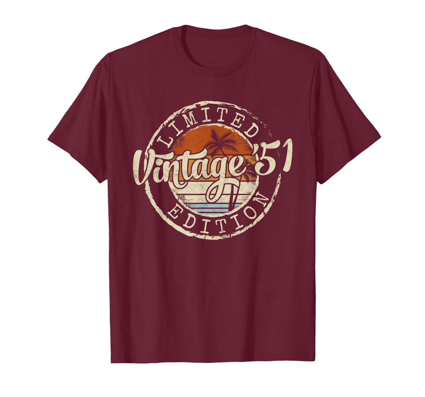 Vintage 1951 74th Birthday Gifts For Men Women 74 Year Old T-Shirt