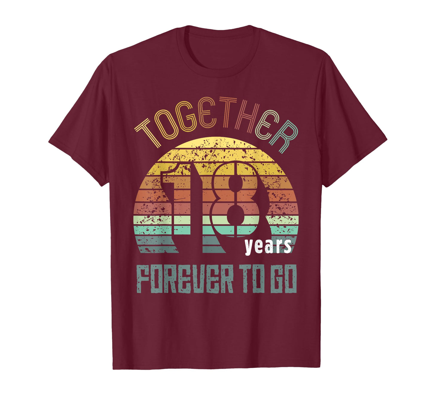 18th Years Wedding Anniversary Gifts For Couples Matching T-Shirt