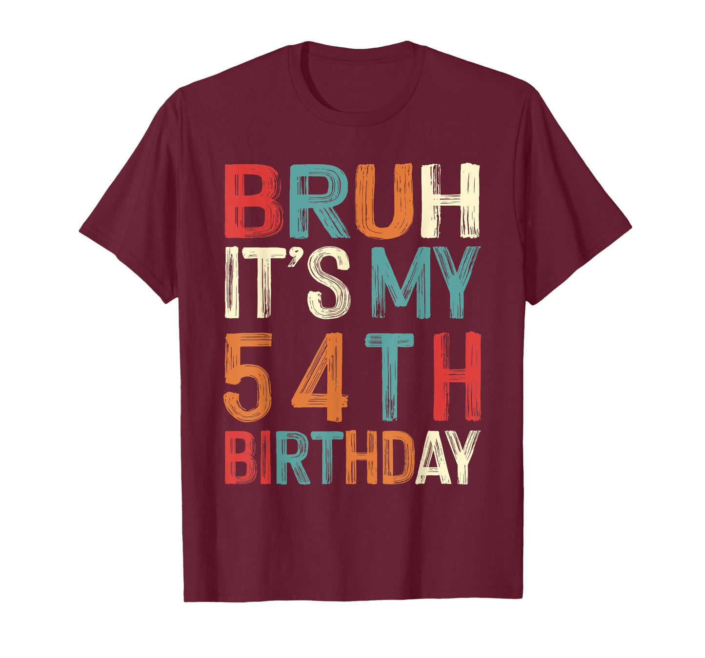54 Years Old Bday Decorations Retro 54th Birthday T-Shirt