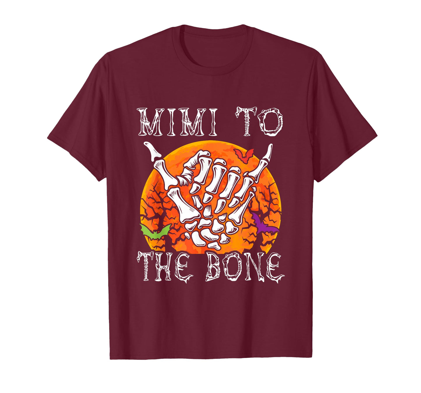 Mimi To Bone Halloween Moon Costume Skeleton Hand Lover T-Shirt