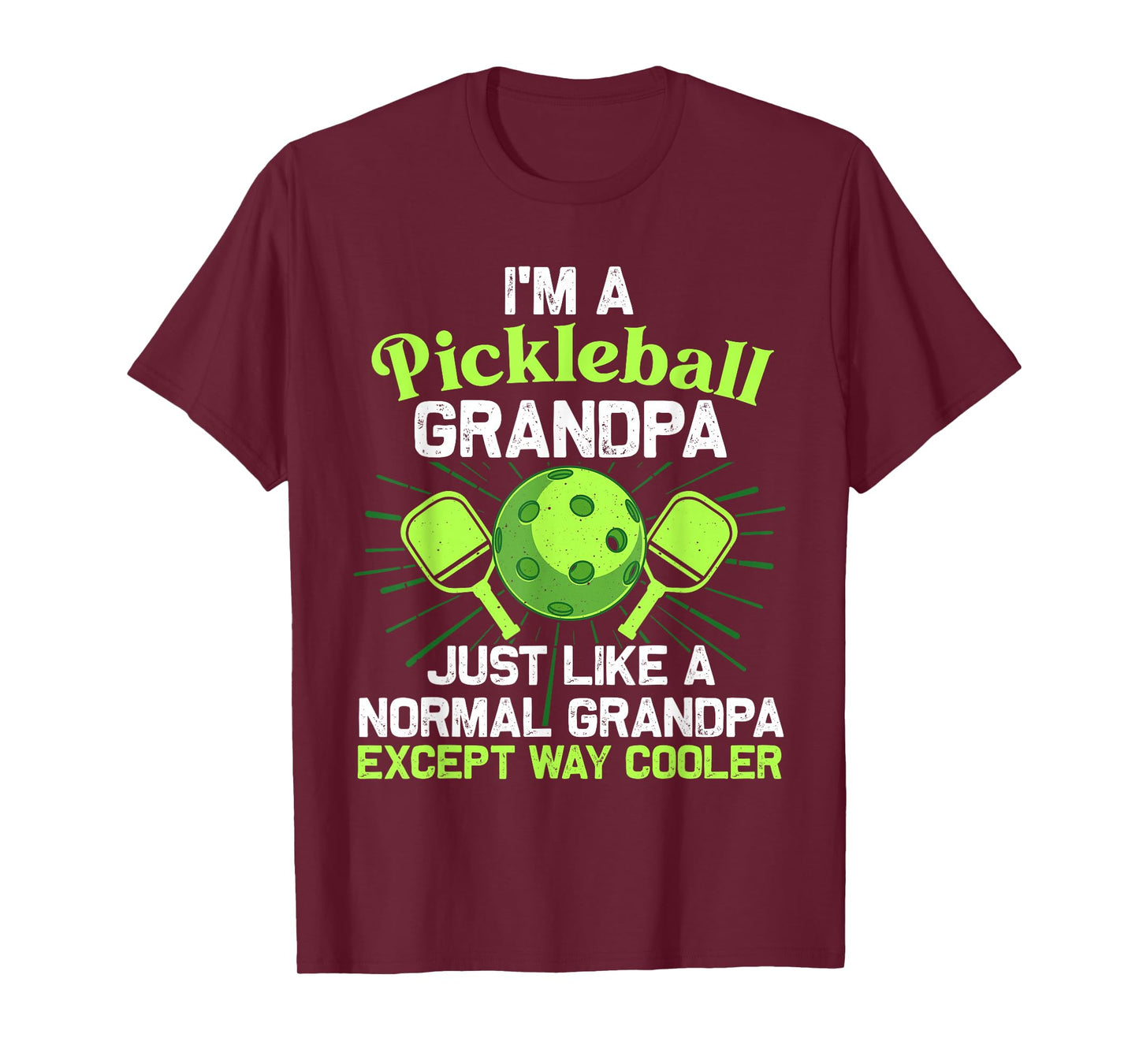 Pickleball Art For Grandpa Men Pickle Ball Pickleball Lover T-Shirt
