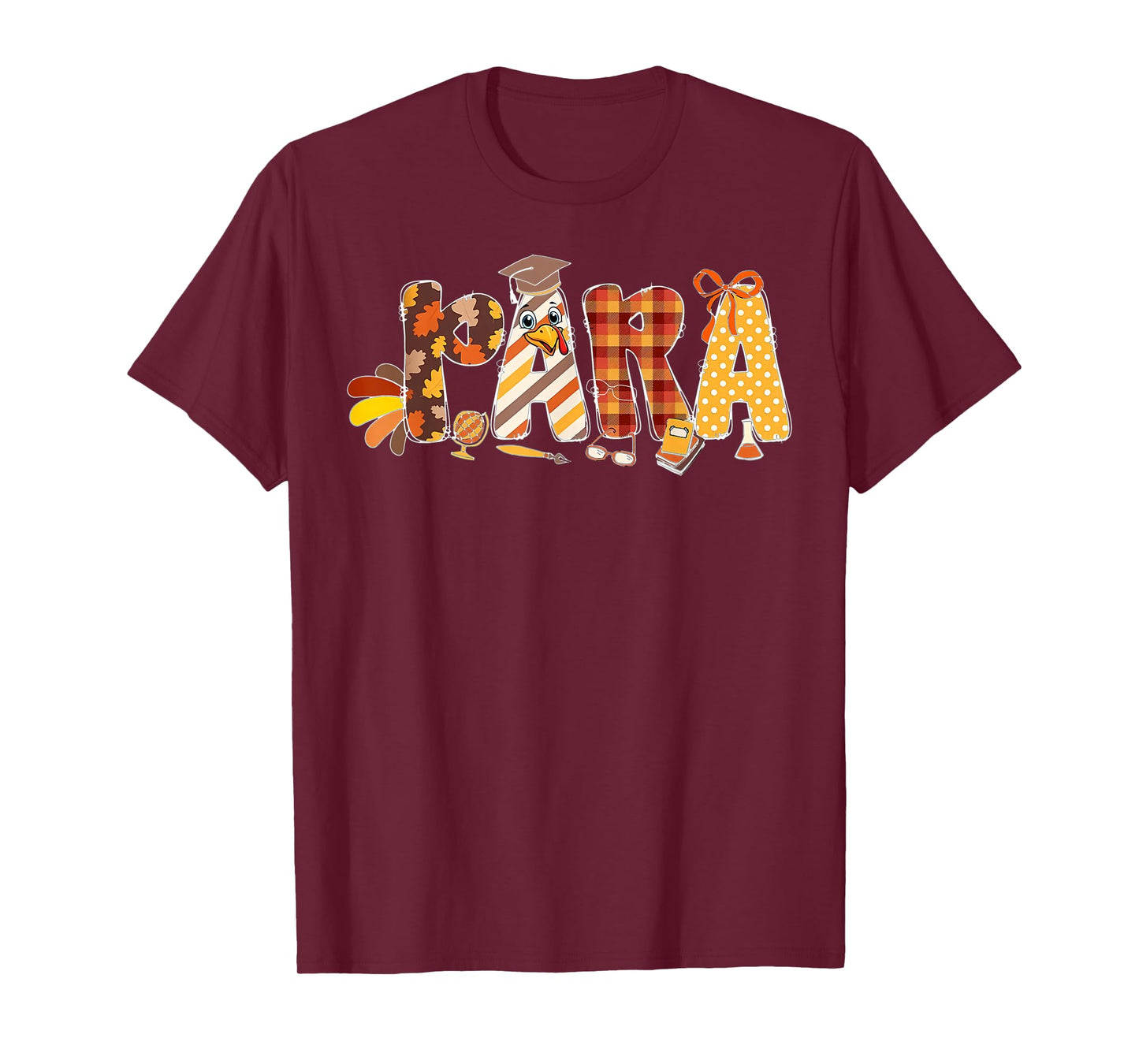para Thanksgiving Paraprofessional Teacher Paraeducator T-Shirt