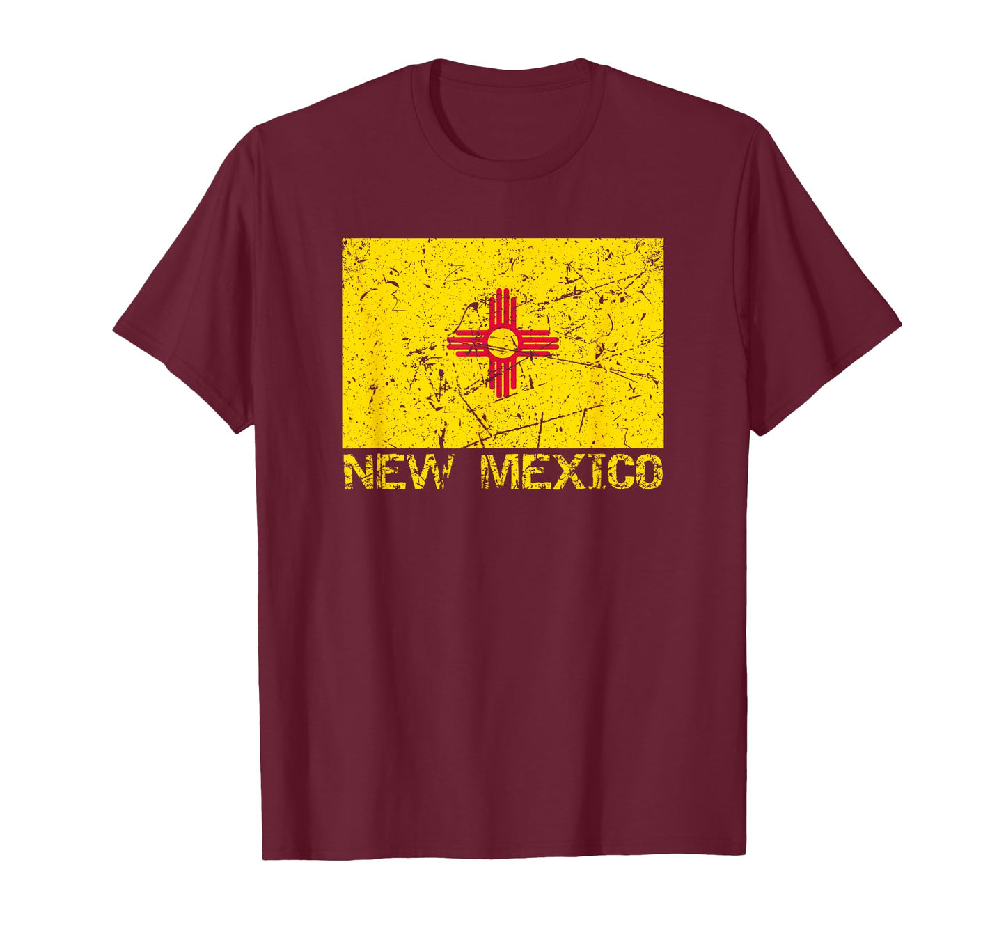 New Mexico Flag Distressed Men Women Kids New Mexican T-Shirt