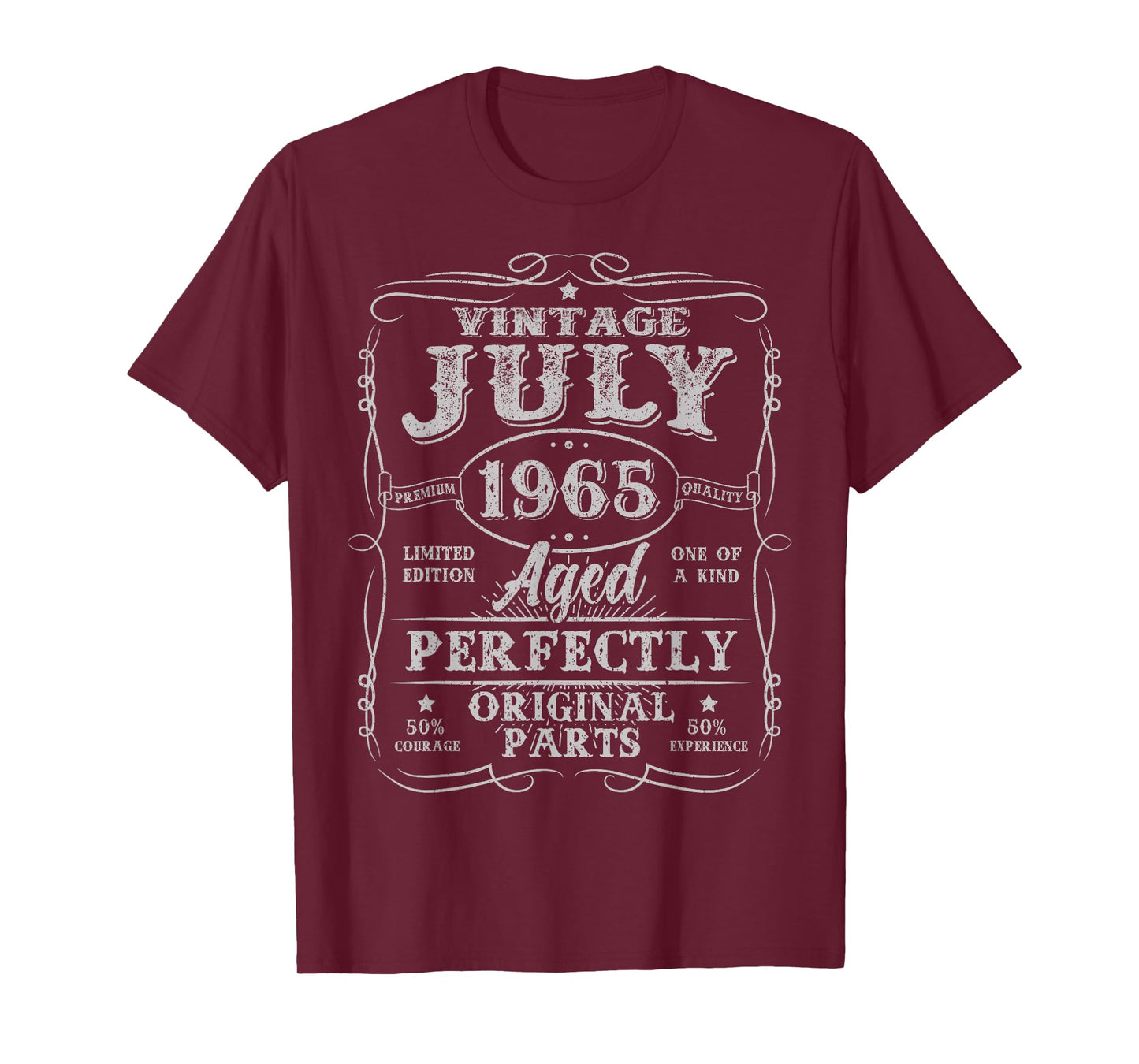 Vintage July 1965 Retro 60 Years Old 60th Birthday Men Women T-Shirt