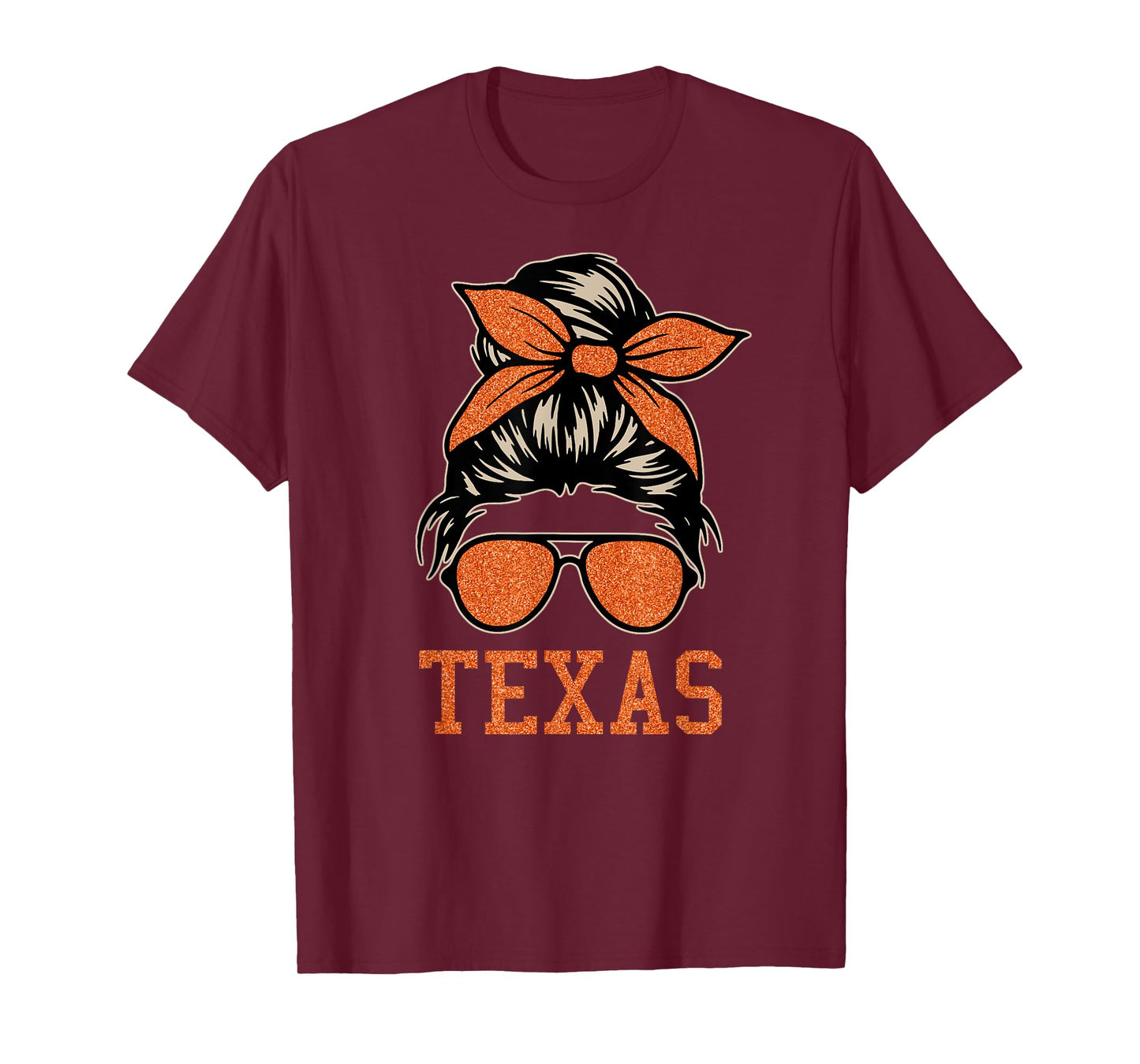 Texas Women Mom Girl.. TX Double Horn Texas Pride Apparel T-Shirt