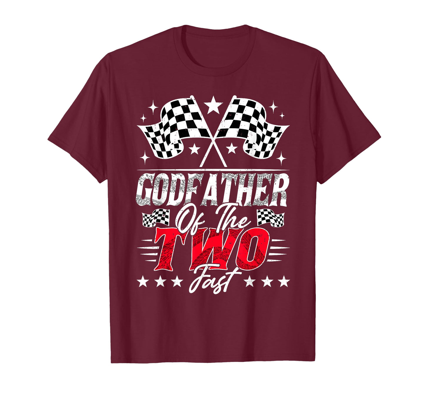 Godfather Of The Two Fast Second Birthday Racing Car Family T-Shirt