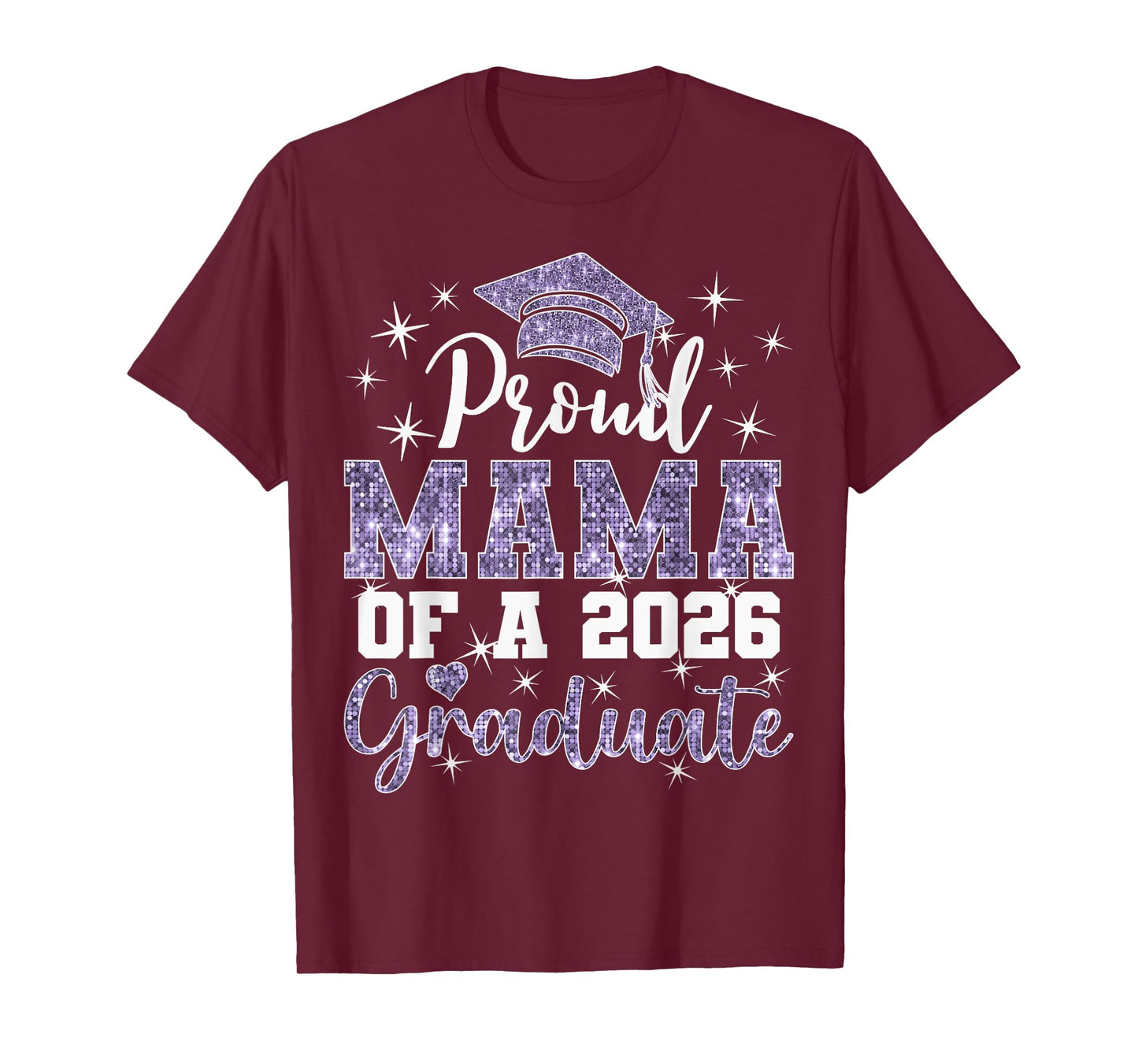 Super Proud Mama of 2026 Graduate Senior Graduation Family T-Shirt