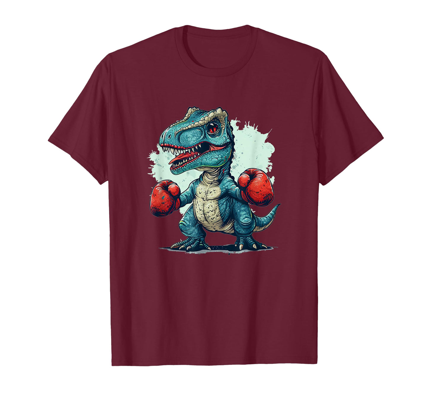 Funny kids boxing dinosaur with boxing gloves costume T-Shirt