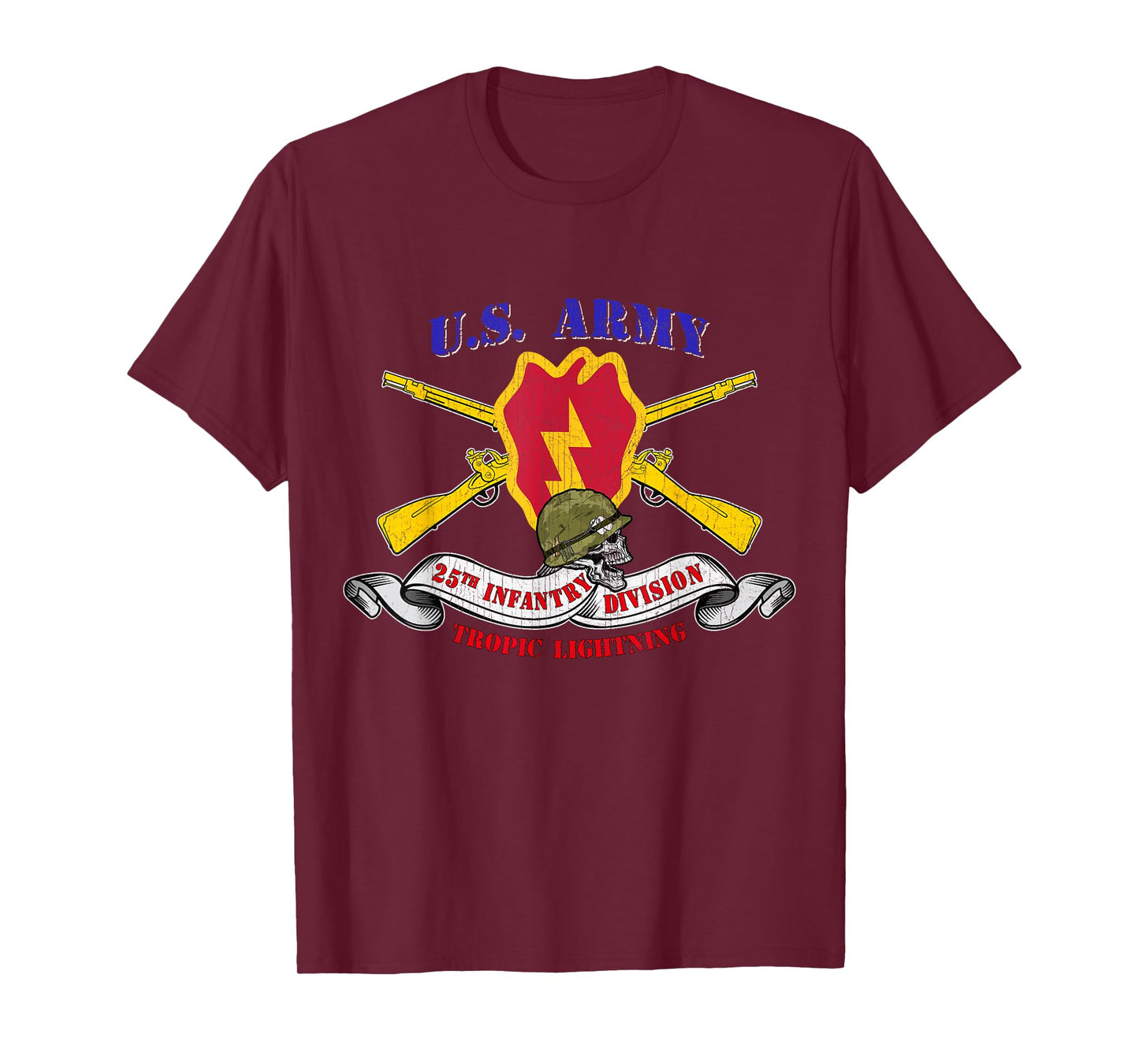 25th Infantry Division 25th ID Veteran Tropic Lightning T-Shirt