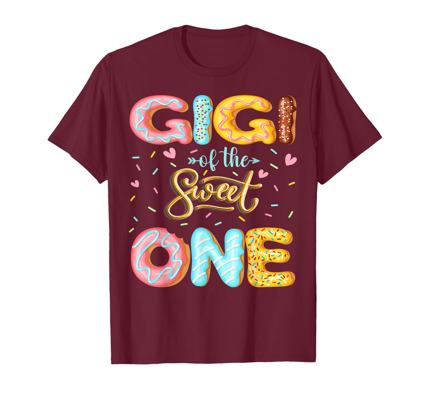 Gigi Of The Sweet One 1St Birthday Girl Donut Lover T-Shirt