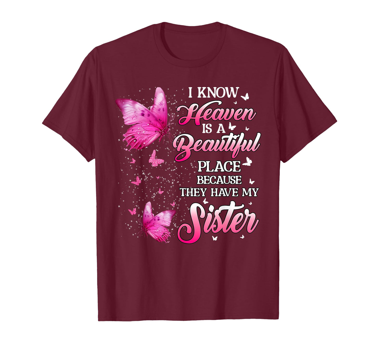 Sister Is My Guardian Angel In Heaven Memorial Day Men Women T-Shirt