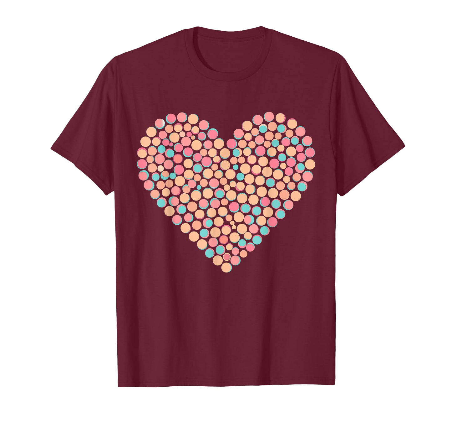Colorful Heart Polka Dot T-Shirt