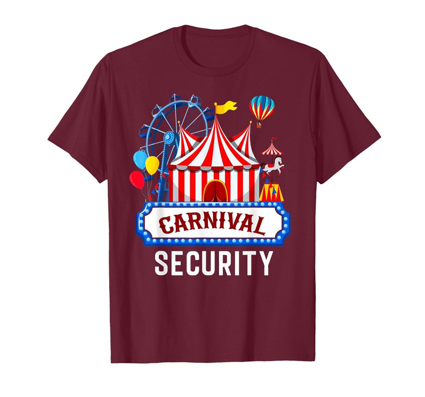 Carnival Security Circus Costume Carny Event Staff Men Women T-Shirt