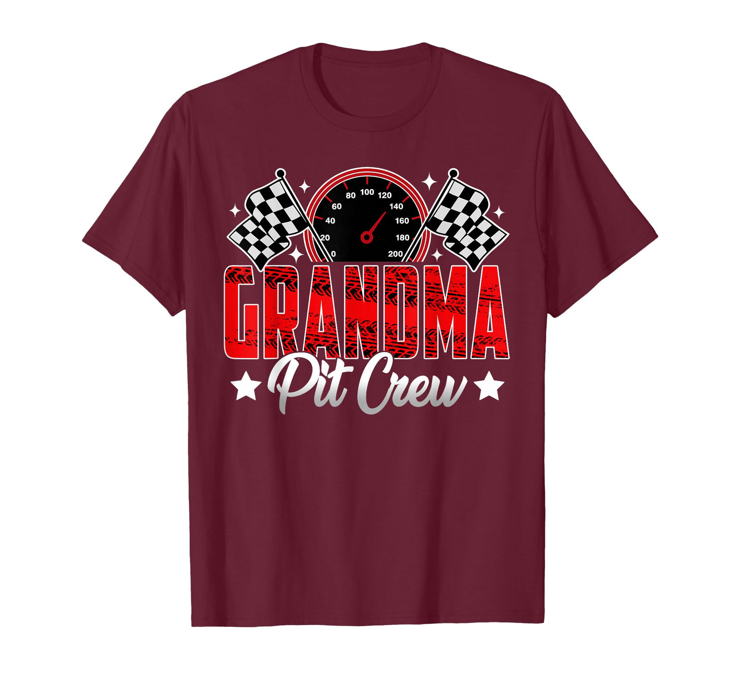 Race Car Birthday Party Racing Family Grandma Pit Crew T-Shirt