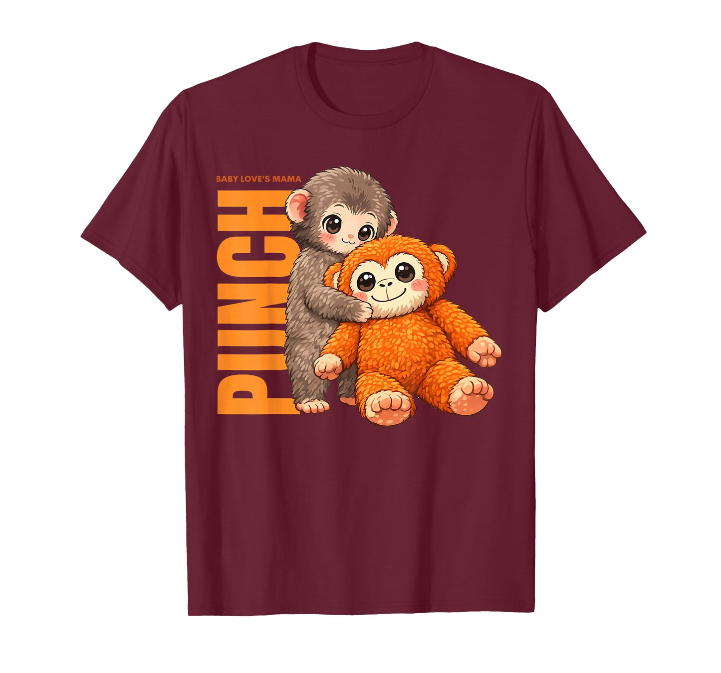 Cute Baby's Love Mama Punch Monkey T-Shirt