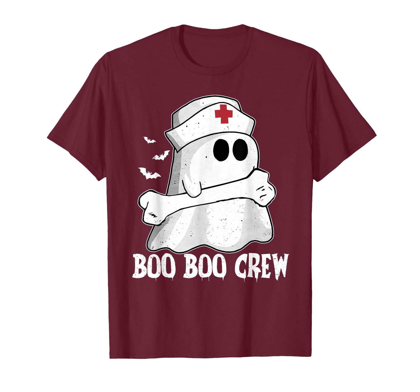 Funny Boo Crew Nurse Shirt Nurse Ghost Women Halloween T-Shirt