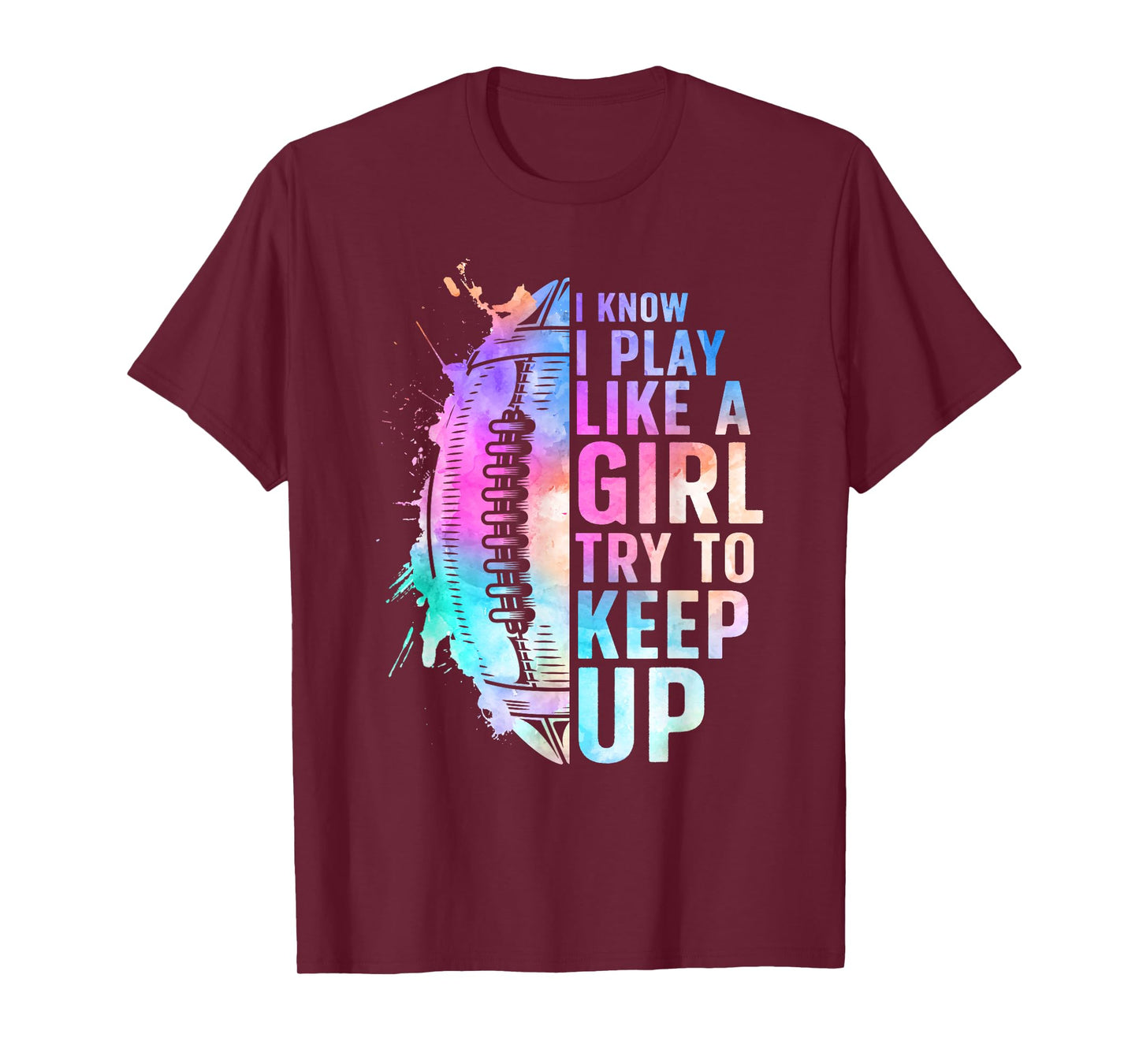 Cool Football For Women Girls Football Player Coach Sports T-Shirt