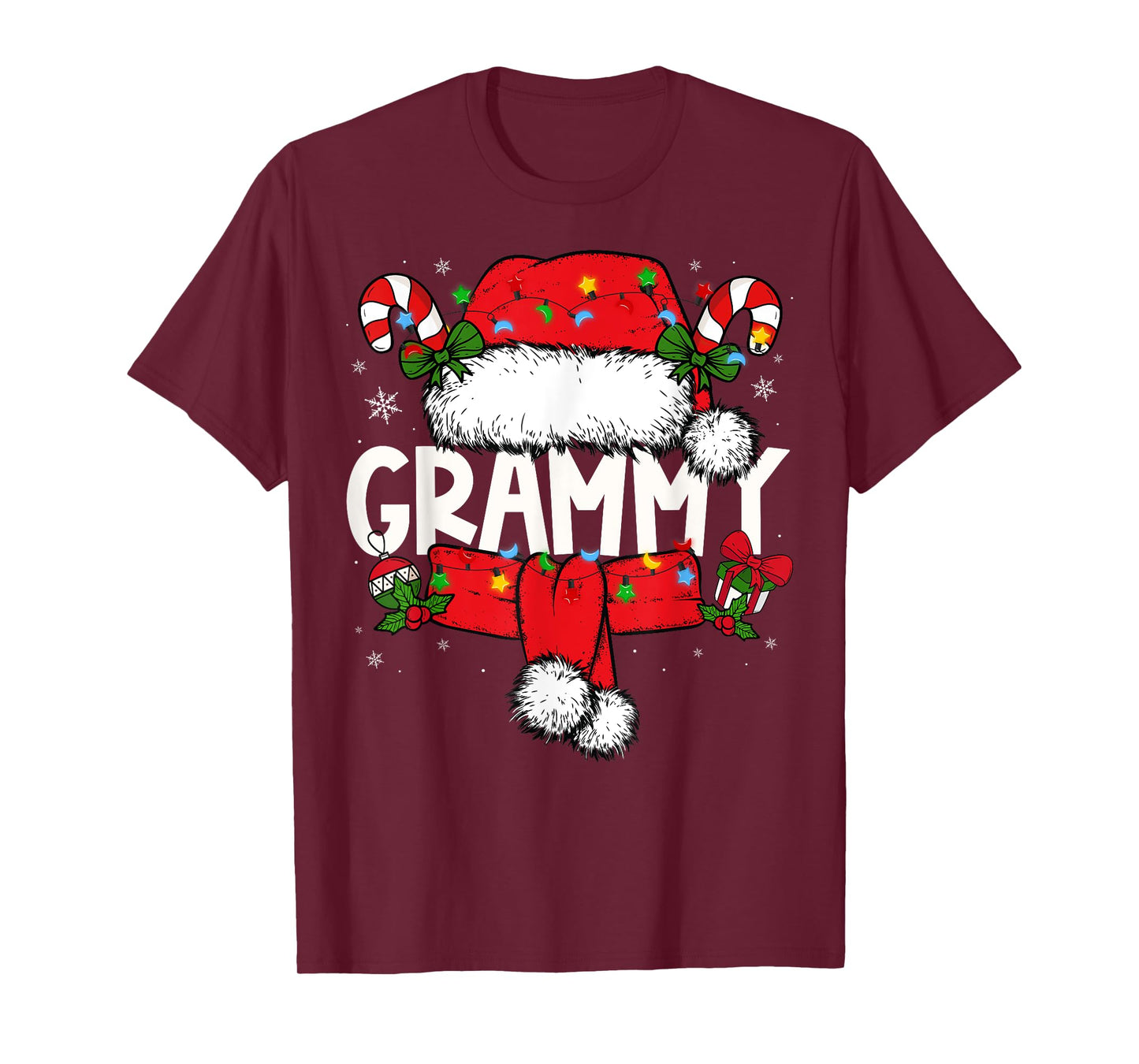 Grammy Christmas Pajama Santa Claus Family Matching Grandma T-Shirt