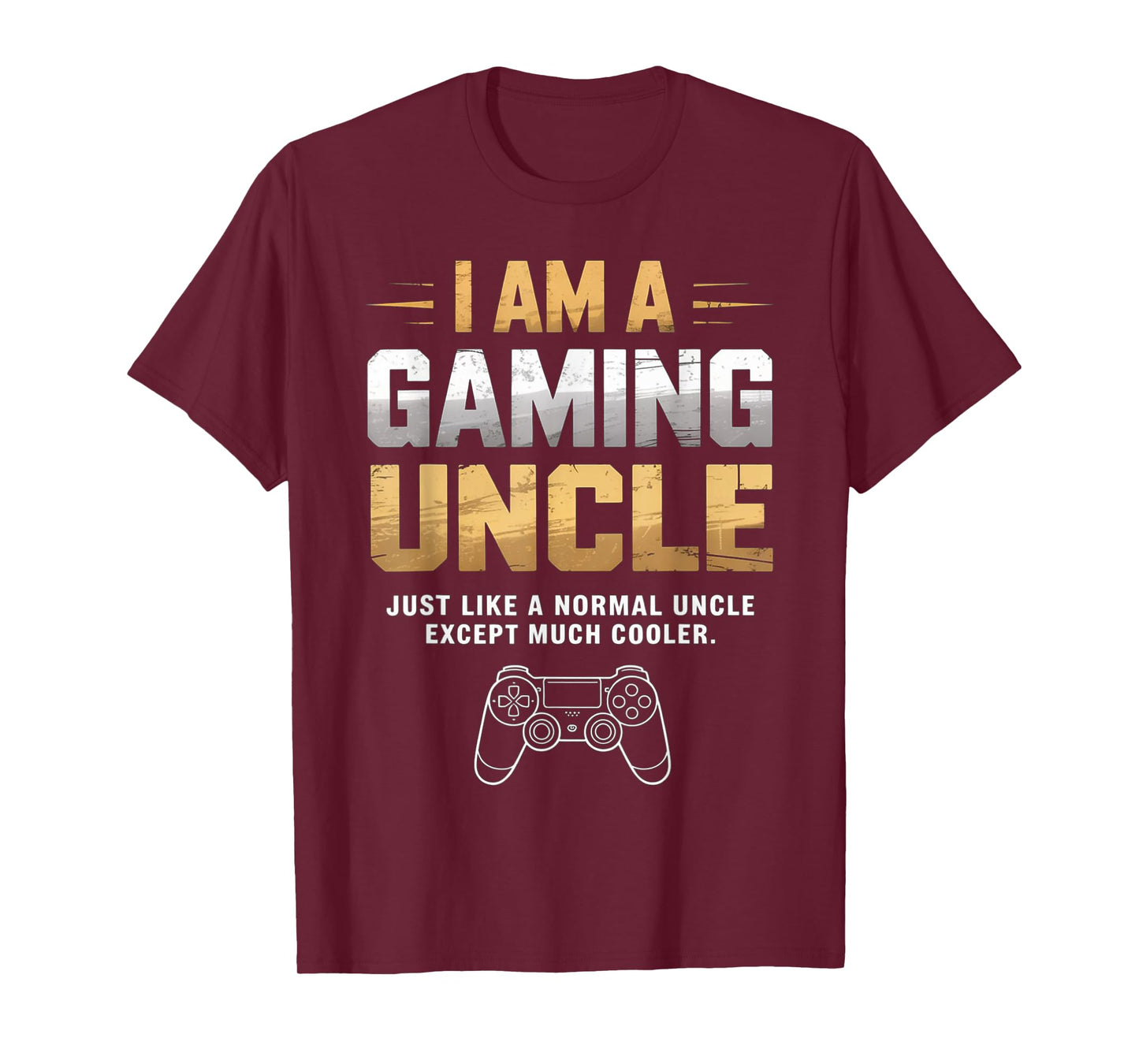Gaming Uncle Cooler Than Normal Uncle for Mens Boys T-Shirt