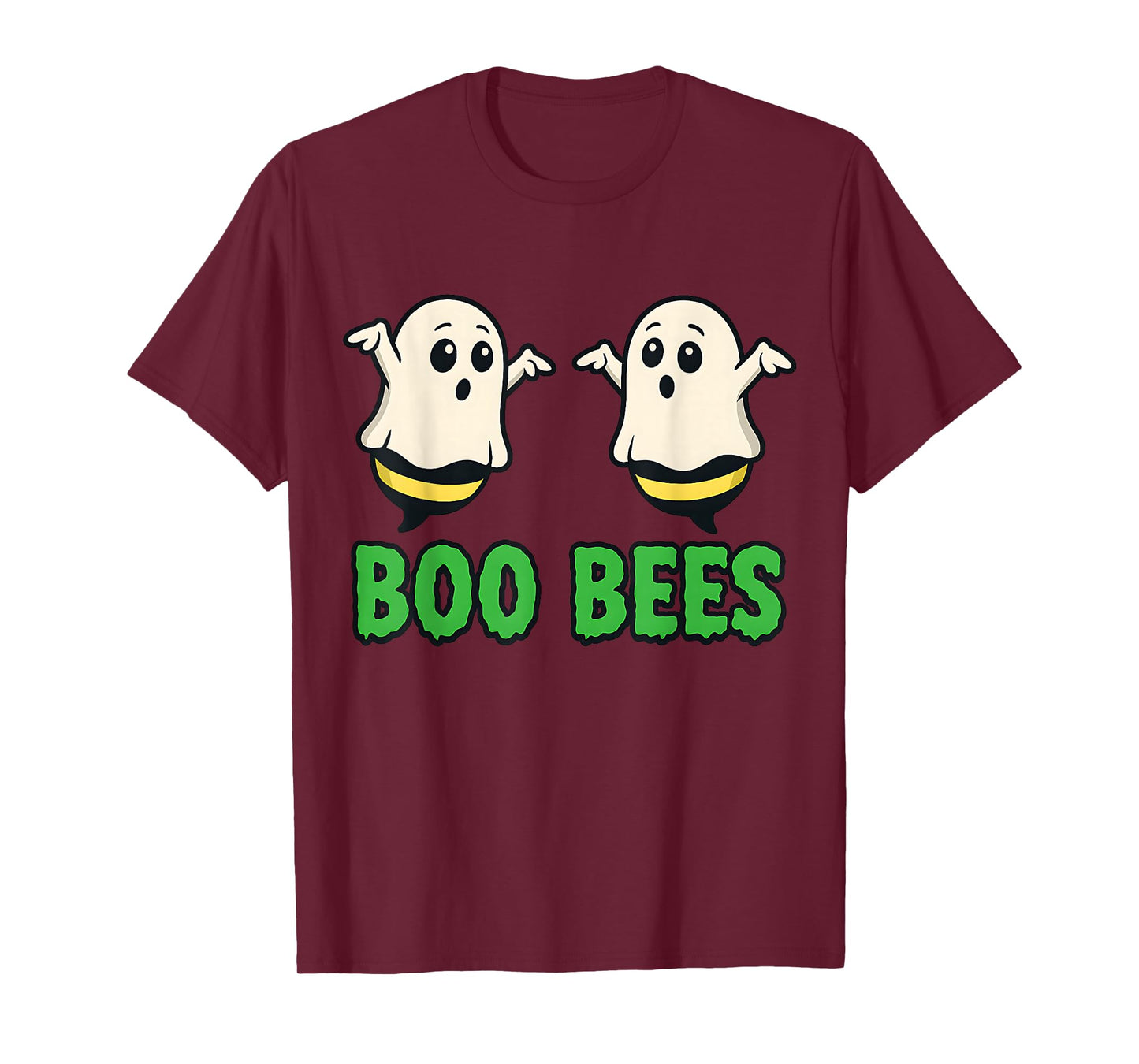 Funny Boo Bees Halloween Ghost Bee Pun Design T-Shirt
