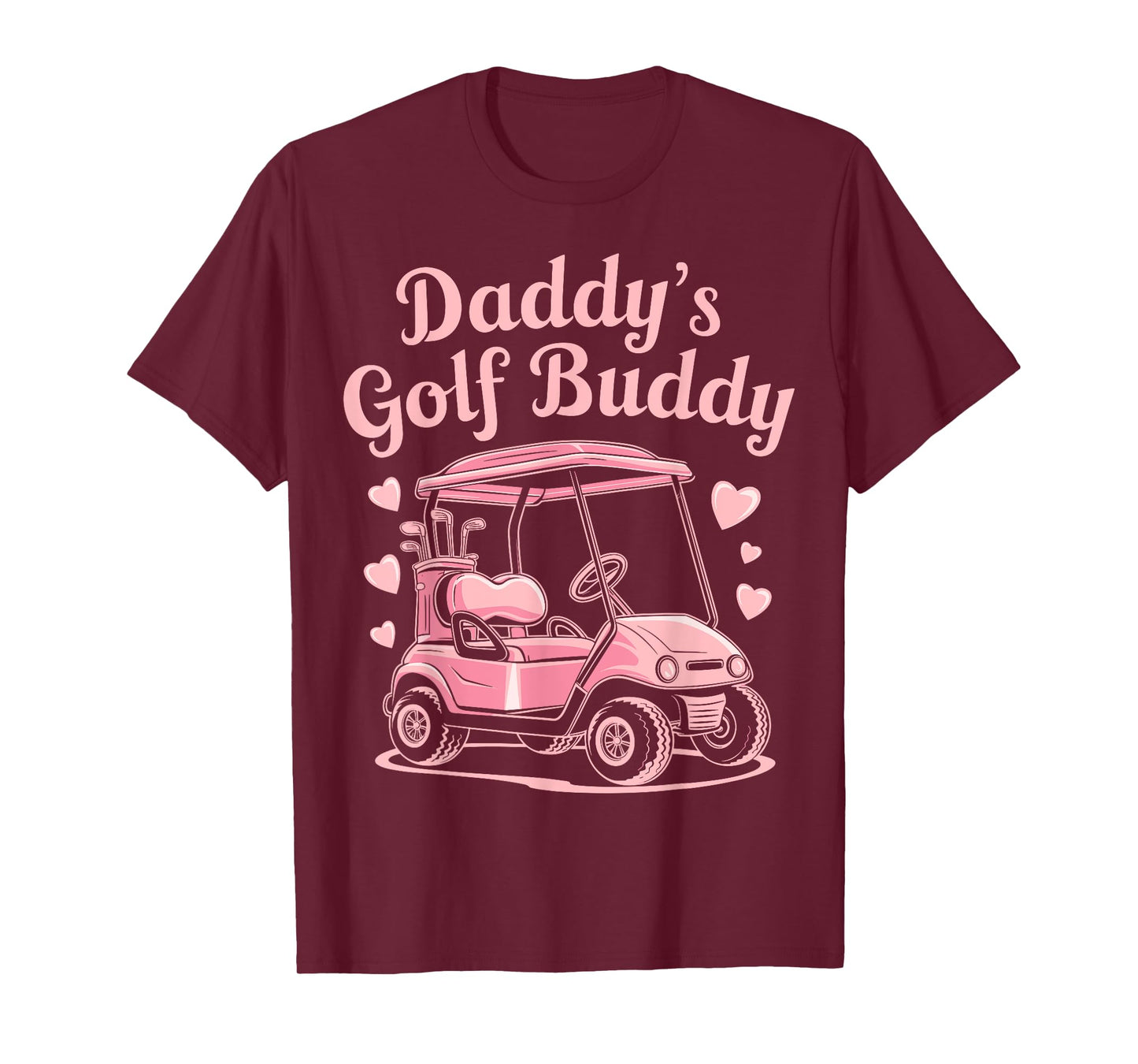 Daddy's Golf Buddy Kids Golfer Dad women girls fathers day T-Shirt