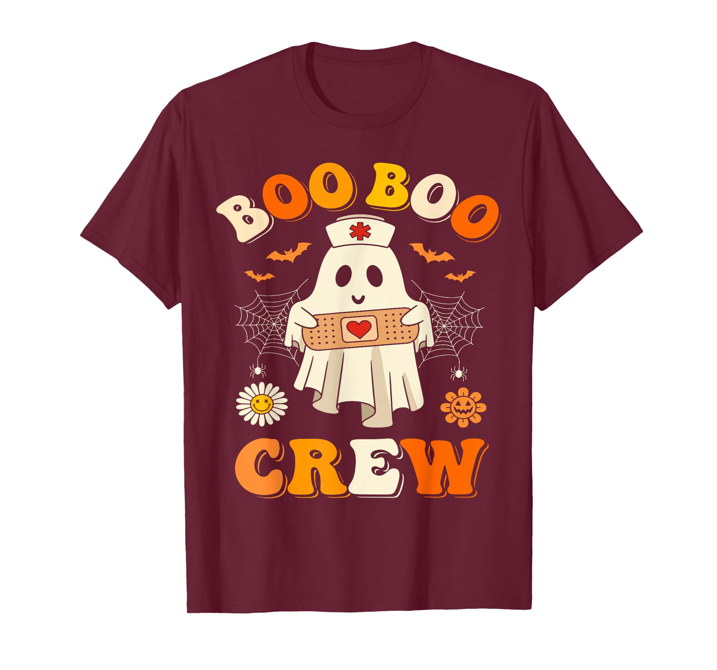 Boo Boo Crew Nurse Halloween Ghost Nurse Nursing Scrub Women T-Shirt