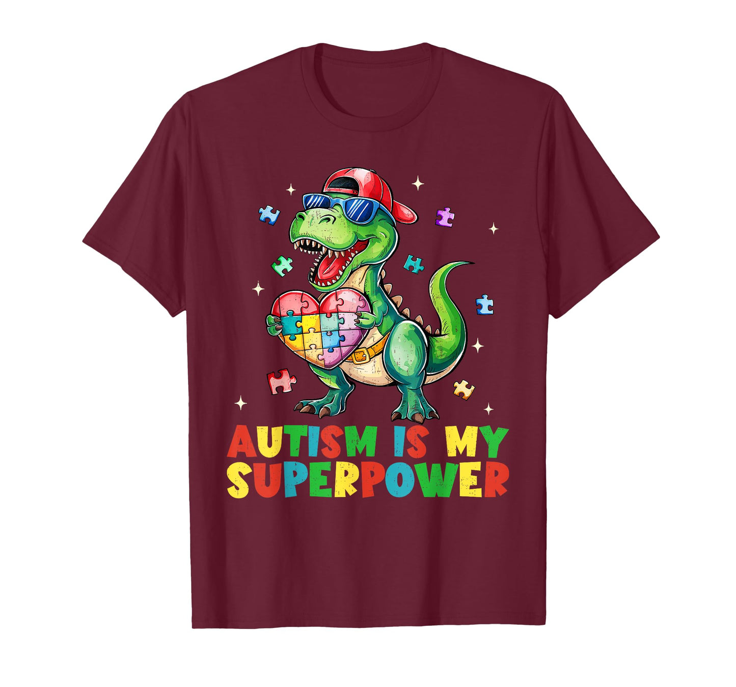Autism Is My Superpower Funny Autism Awareness Kids Boys T-Shirt