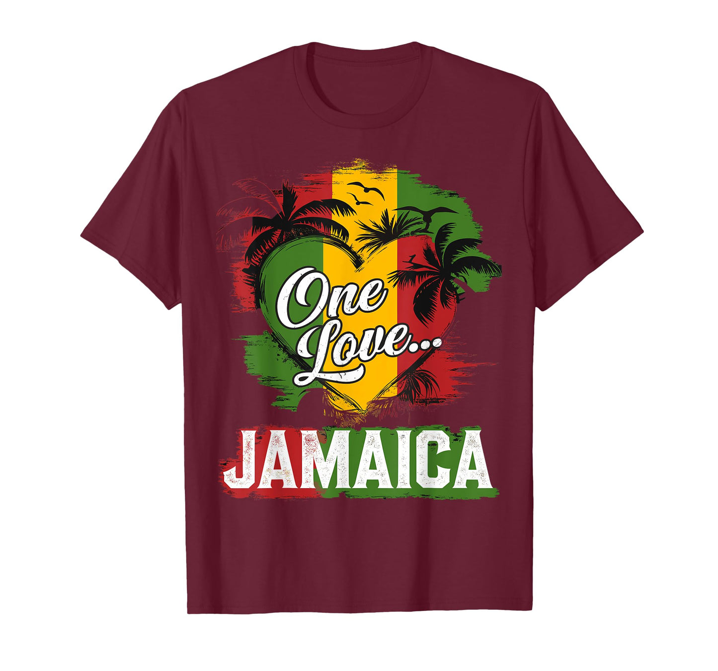 One Love Jamaica 2025 Hibiscus Flower Caribbean Vacation T-Shirt