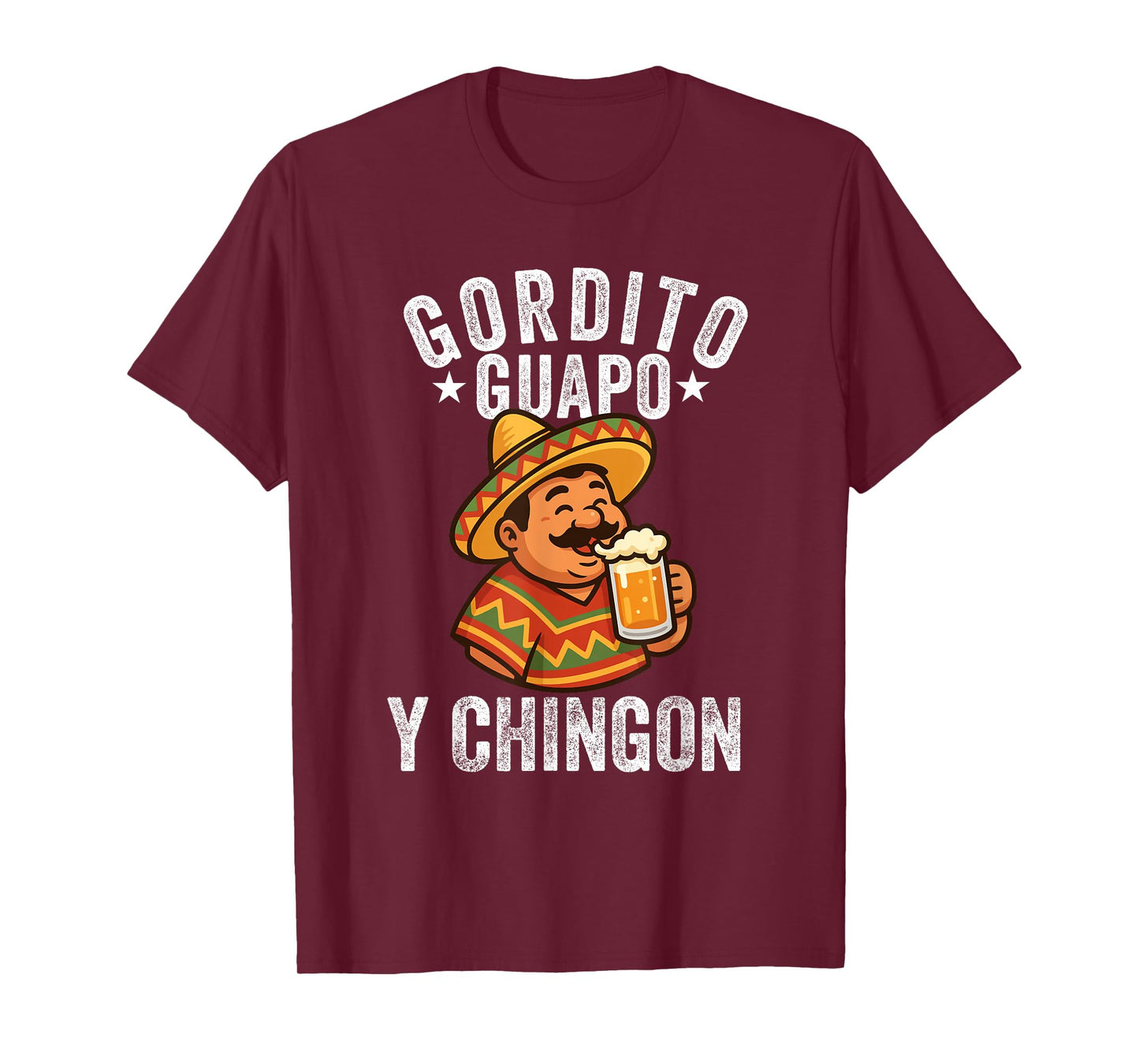 gordito guapo y chingon camisa papa mexicano mexican dad T-Shirt