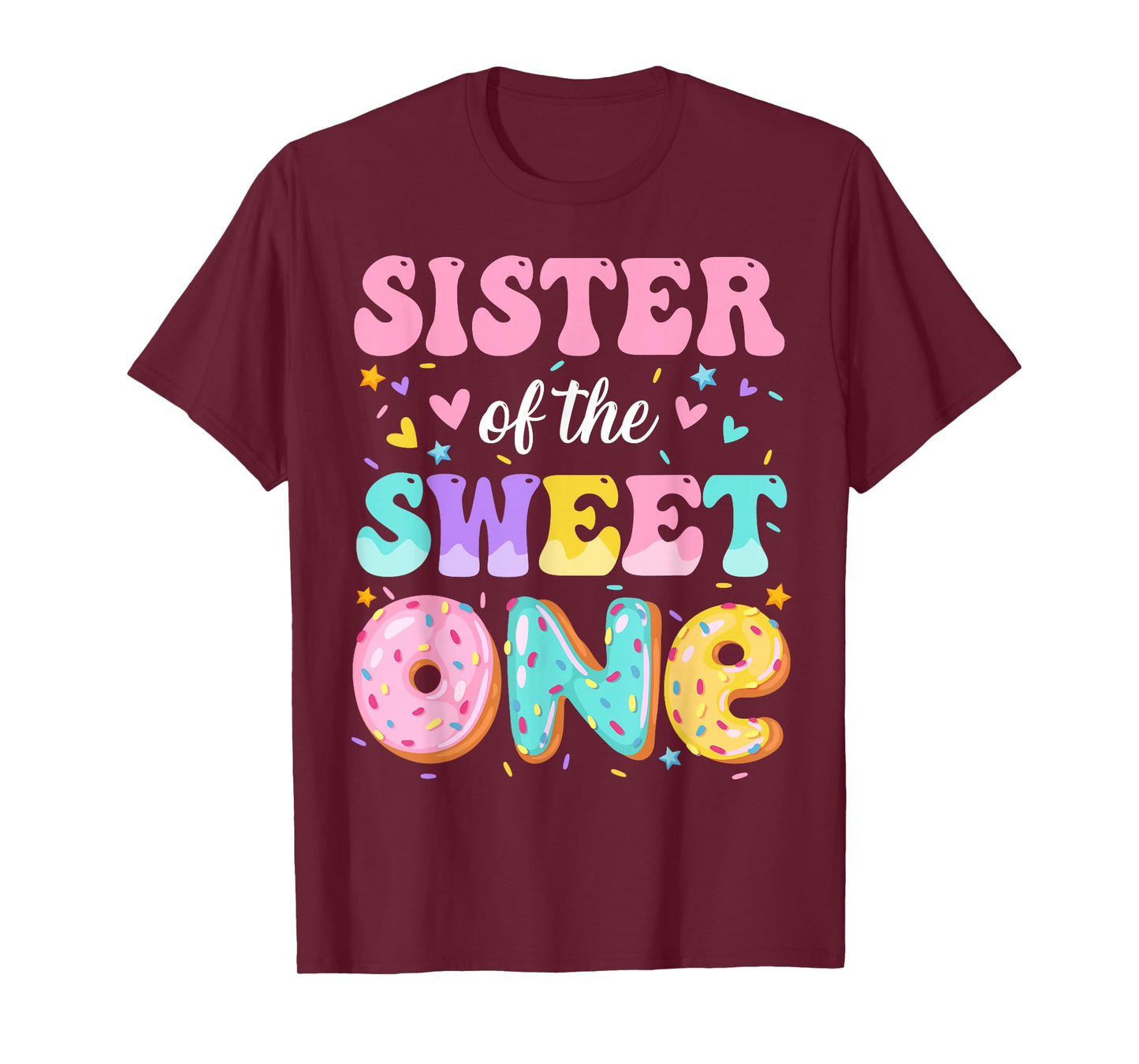 Sister Of The Sweet One 1st Birthday Donut Bday Party T-Shirt