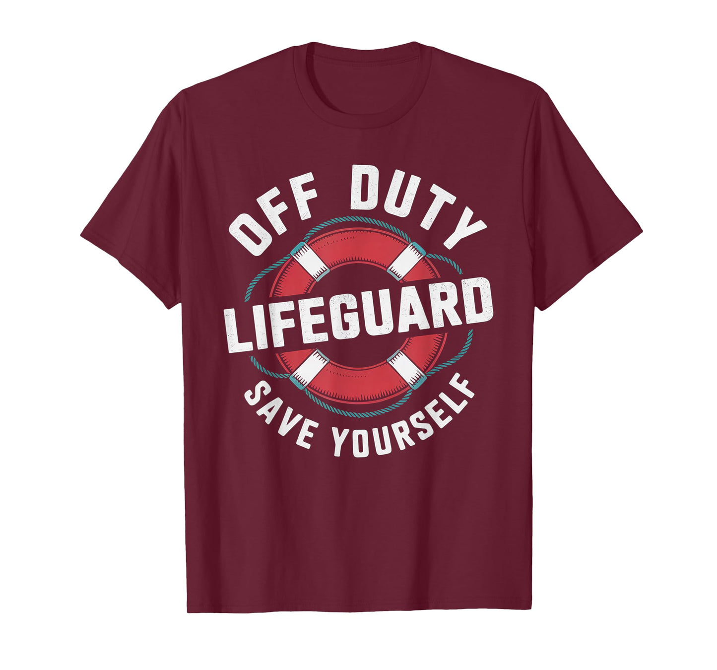 Funny OFF DUTY LIFEGUARDS SAVE YOURSELF Beaching Trip Swim T-Shirt