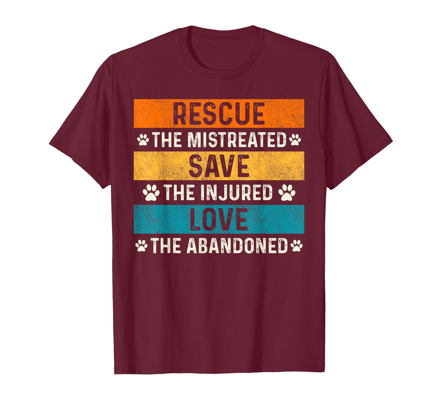 Rescue Save Love Dogs Rescue Volunteer Animal PET Lover T-Shirt