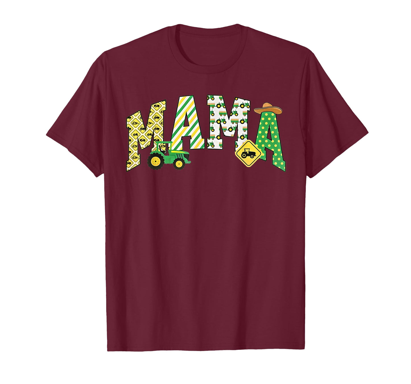 Mama of the Birthday Boy Tractors Farm Trucks Family Party T-Shirt