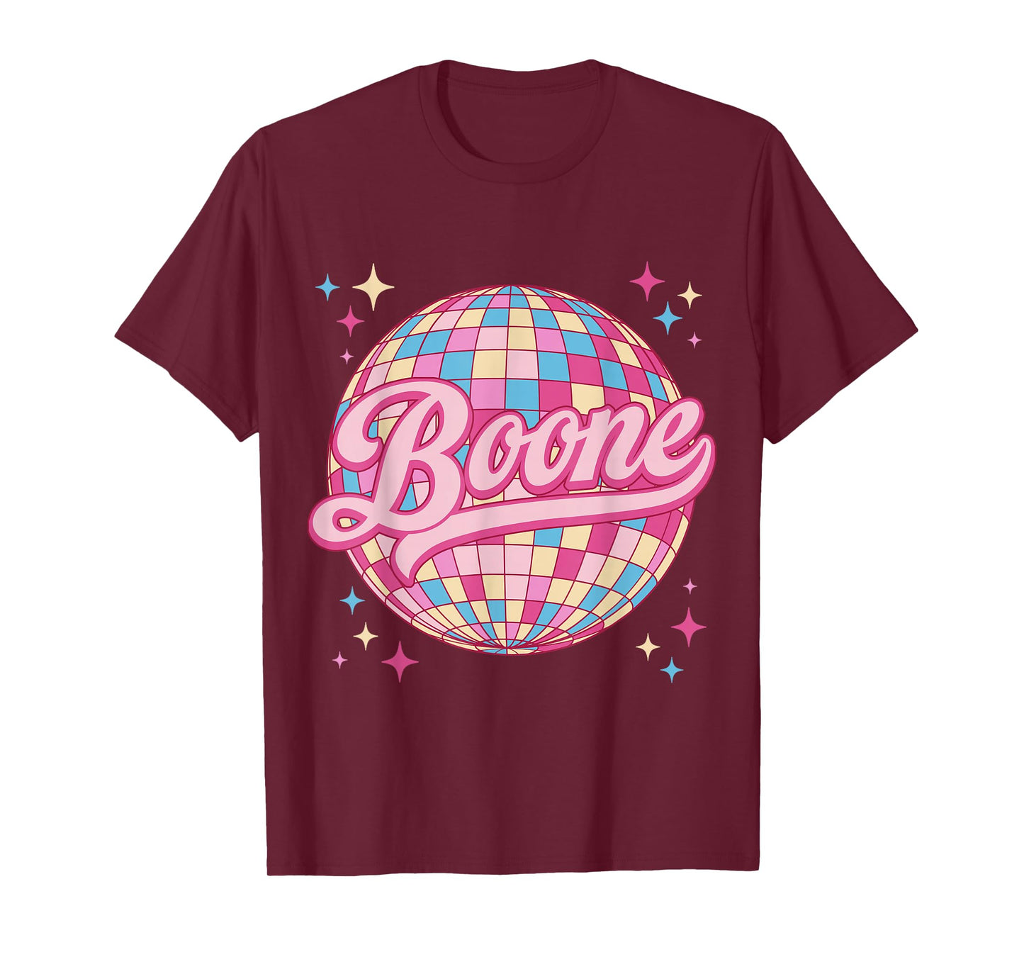 Retro Boone First Name Personalized Disco 80s Birthday T-Shirt